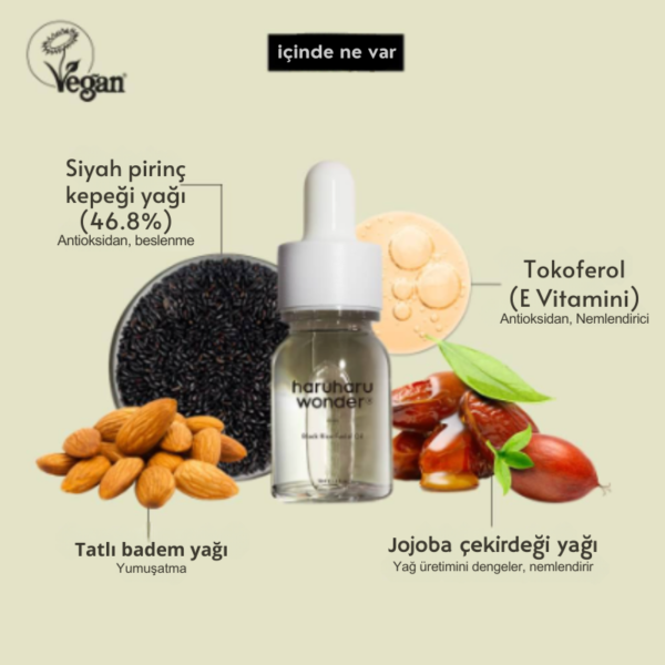 Siyah Pirinç Yüz Yağı 10ml - Görsel 2