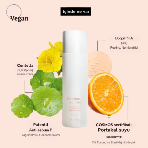 Centella 3% PHA Yumuşak Sıvı Peeling Serumu 120ml - Görsel 3